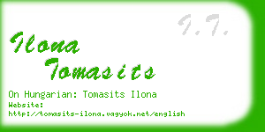 ilona tomasits business card